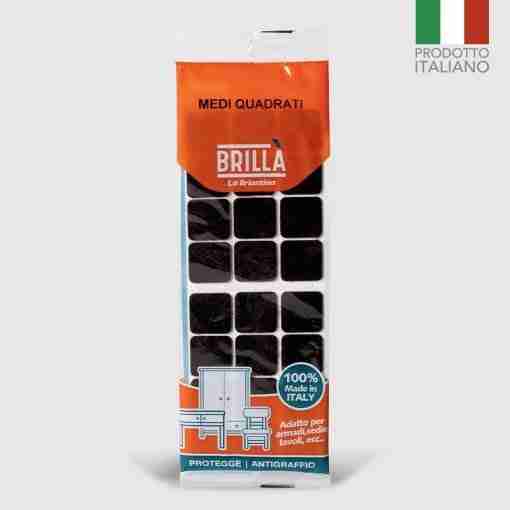 Feltrini Quadrati MEdi Marroni 24pz 28*28mm