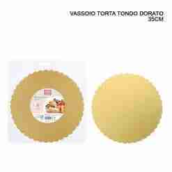 DC Casa Base Sottotorta Tondo Dorato 35cm