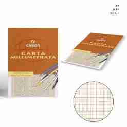 Canson Blocco Carta Millimetrata A3 80G 10FF Arancio