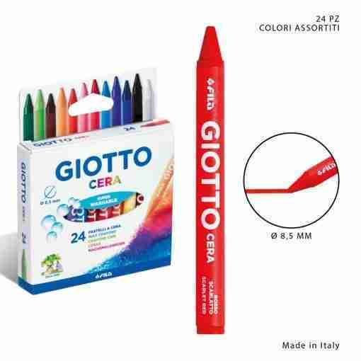 Giotto Pastelli Cera 24pz Bl.