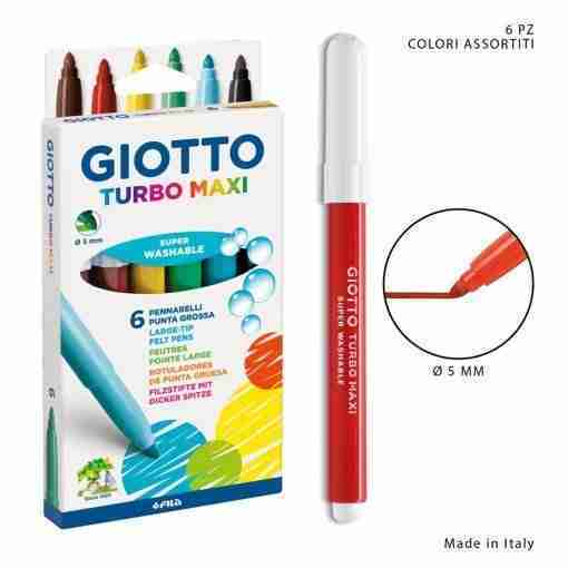Giotto Pennarelli Turbo Maxi 6pz Blister