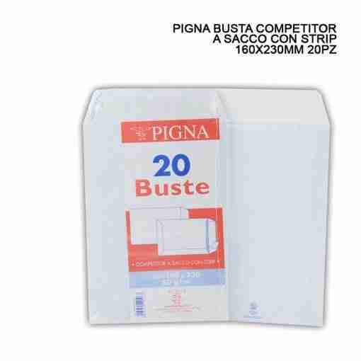 Pigna Busta Competitor c/adesivo 16x23cm 80G 20pz