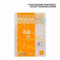 Pigna Ricambi Rinforzati A4 40ff 80g 0q Bianco
