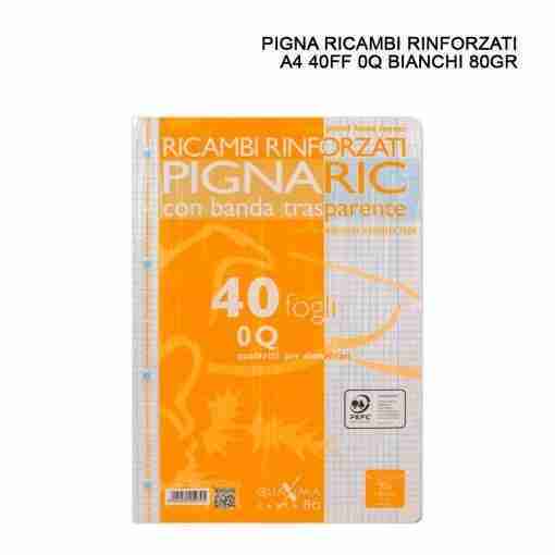 Pigna Ricambi Rinforzati A4 40ff 80g 0q Bianco