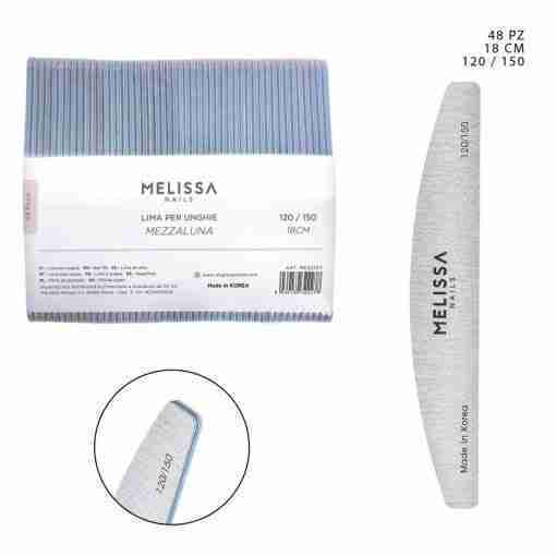Melissa Lima Unghie 120/150G 18cm Grigio Mezzaluna 1pz