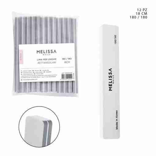 Melissa Lima Unghie 180/180G 18cm Grigio Rettangolare 1pz