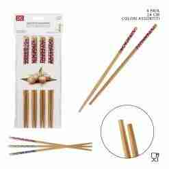 DC Casa Bacchette Bamboo F/Carbonizzata 24cm 4paia