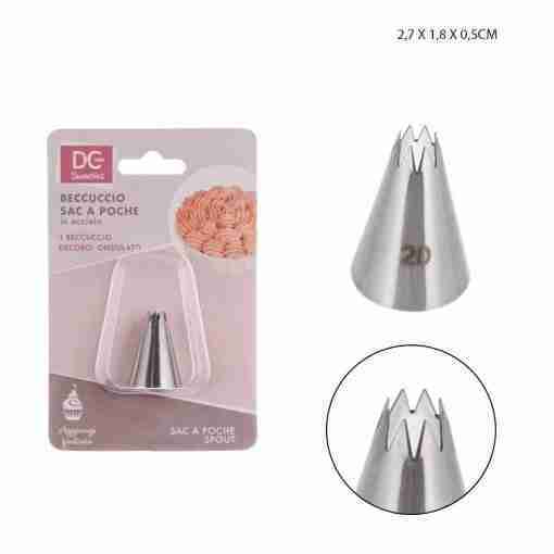 DC Casa Beccuccio Sac à Poche Ondulato 2,7x1,8x0,5cm