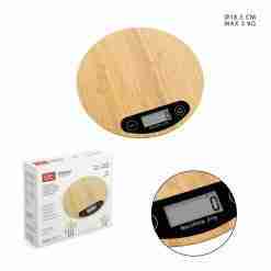 DC Casa Bilancia Cucina Digitale Bambù 5kg 18,5cm