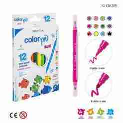 Pryma Pennarelli Colorpiù Dual 12pz Blister