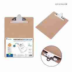 Pryma Portablocco Legno C/Clip a Pinza A4