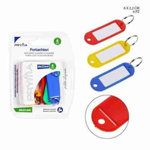 Pryma Portachiavi 60x22mm 6pz Blister
