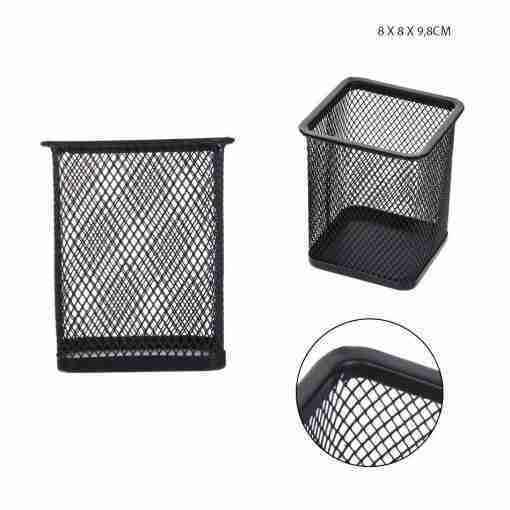 Pryma Portapenne Met. Rettang.80x80x98mm Nero
