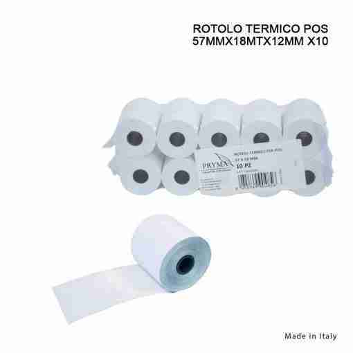 Pryma Rotolo Termico Pos 57mmx18mx12mm 10pz