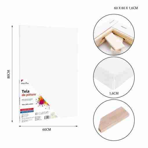 Pryma Tela Pittura 60x80x1,6cm
