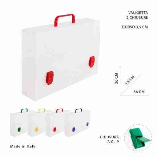 Pryma Valigetta C/Manico 56x36x3,5cm 2 Chiusure