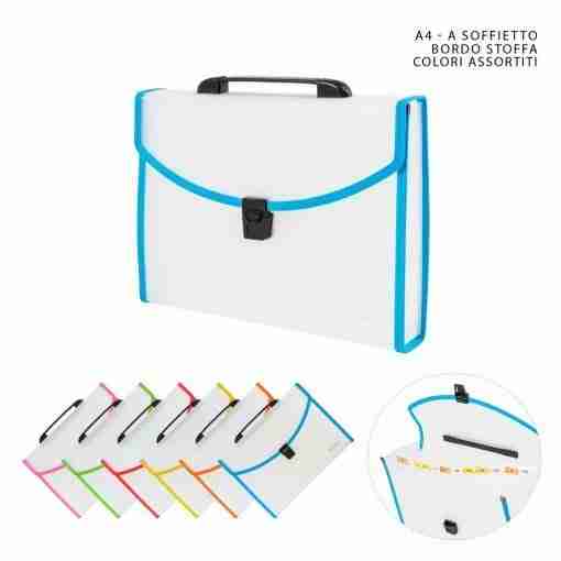 Pryma Valigetta P/Documenti A4 12 Tasche B/Stoffa