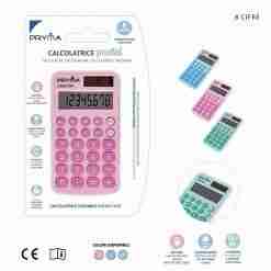 Pryma Calcolatrice 8Cifre 100x56x8mm Solare/Batteria