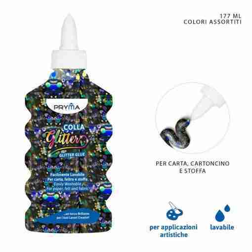 Pryma Colla Glitter 177ml Colore Assortito