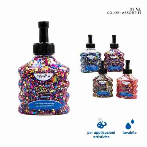 Pryma Colla Glitter 88ml Colori Assortiti