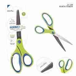 Pryma Forbici Bicolor M/Gomma 21cm Bl.