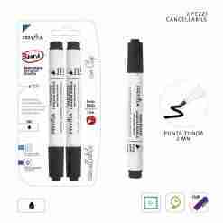 Pryma Marcatore Lavagna P/Tonda 2mm 2pz Nero Blister