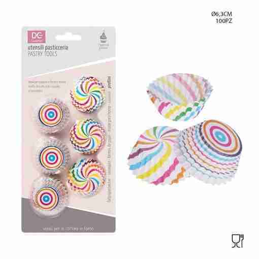 Dc Casa Pirottino Carta Twister  6.3cm 100pz