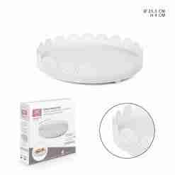 DC Casa Alzatina Metallo Tonda Bassa D25xH4cm