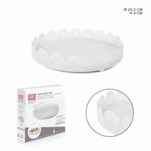 DC Casa Alzatina Metallo Tonda Bassa D25xH4cm