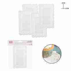 Dc Casa Centrino Carta Rett. 21x33cm 25pz Bianco