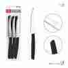 Dc Casa Coltello Tavola P/Bistecca 11cm 6pz Nero