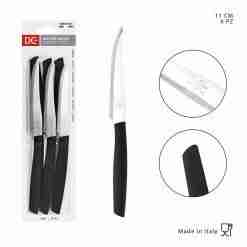 Dc Casa Coltello Tavola P/Bistecca 11cm 6pz Nero