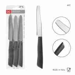 Dc Casa Coltello Tavola P/Tonda 6pz Tortora