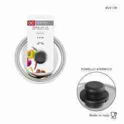 Dc Casa Coperchio Acciaio Inox Universale 20cm