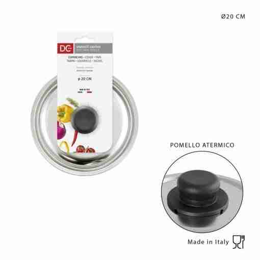 Dc Casa Coperchio Acciaio Inox Universale 20cm