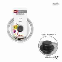 Dc Casa Coperchio Acciaio Inox Universale 22cm