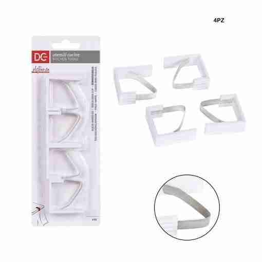 Dc Casa Fermatovaglia Plast./Metallo 4.5x4.5cm 4pz