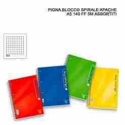 Pigna Blocco Spirale Apache A5 140ff 5m 16x20.5cm