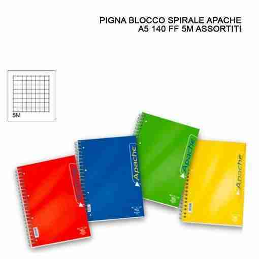 Pigna Blocco Spirale Apache A5 140ff 5m 16x20.5cm