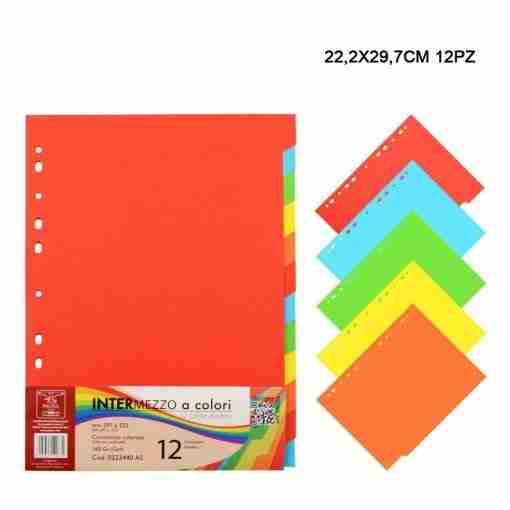 Pigna Separatori Colorati 160g 22.2x29.7cm 12pz
