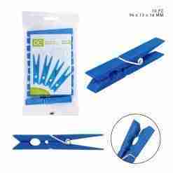 Dc Casa Mollette Bucato Plast.96x13x16mm 10pz Blu