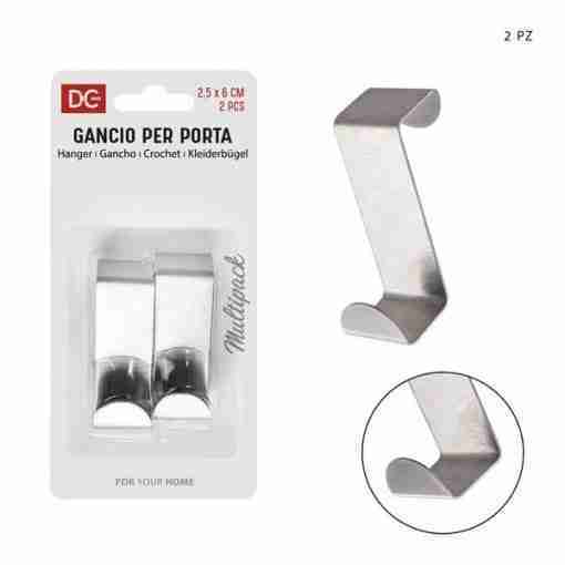 Dc Casa Gancio Porta 2.5x6cm 2pz