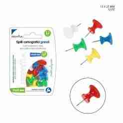 Pryma Spilli Cartografici Grandi 15x25mm 12pz Bl.