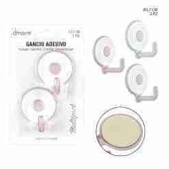 Dimorae Gancio Ades. Plast. 5.7cm 2pz