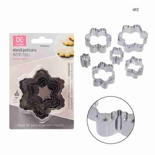 Dc Casa Stampo Acciaio Fiore 3.2-7x2.6cm 6pz