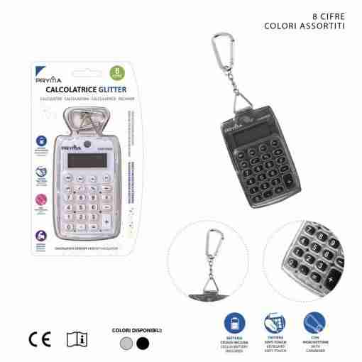 Pryma Calcolatrice Mini 8cifre 10x5.9x0.9cm Bl.