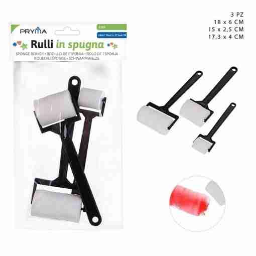 Pryma Rullo Spugna 3pz 18x6-15x2.5-17.3x4 Bl.