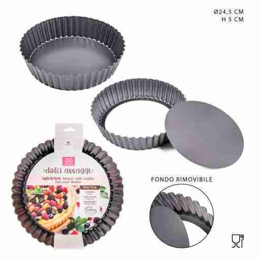 Dc Casa Stampo Crostata A/Ader.Rimovibile 24.5x5cm