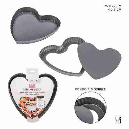 Dc Casa Stampo Cuore A/Ader.Rimovibile 25x22x2.8