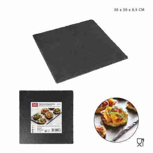 Dc Casa Tagliere Ardesia Quadrato 30x30x0.5cm